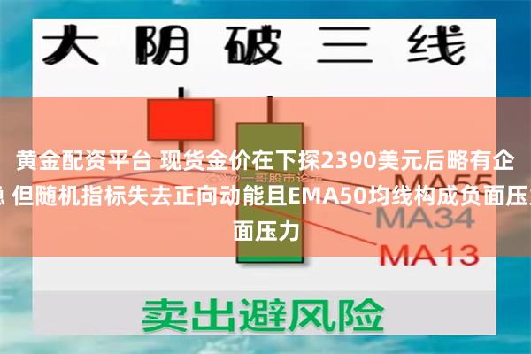 黄金配资平台 现货金价在下探2390美元后略有企稳 但随机指标失去正向动能且EMA50均线构成负面压力