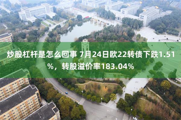 炒股杠杆是怎么回事 7月24日欧22转债下跌1.51%，转股溢价率183.04%