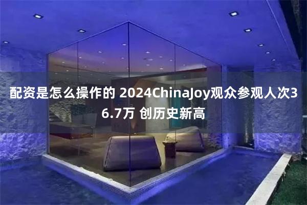 配资是怎么操作的 2024ChinaJoy观众参观人次36.7万 创历史新高