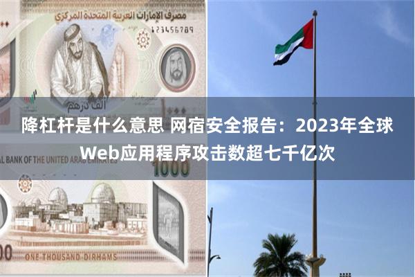 降杠杆是什么意思 网宿安全报告：2023年全球Web应用程序攻击数超七千亿次