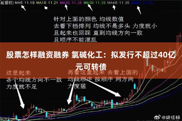 股票怎样融资融券 氯碱化工：拟发行不超过40亿元可转债