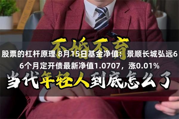 股票的杠杆原理 8月15日基金净值：景顺长城弘远66个月定开债最新净值1.0707，涨0.01%