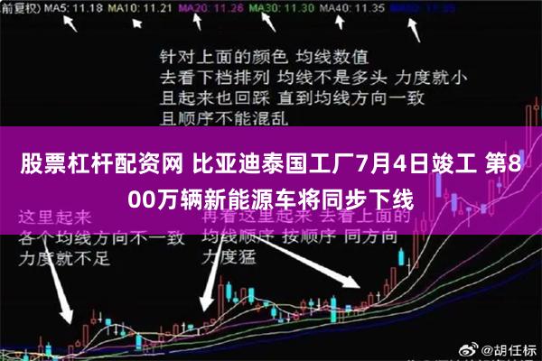 股票杠杆配资网 比亚迪泰国工厂7月4日竣工 第800万辆新能源车将同步下线