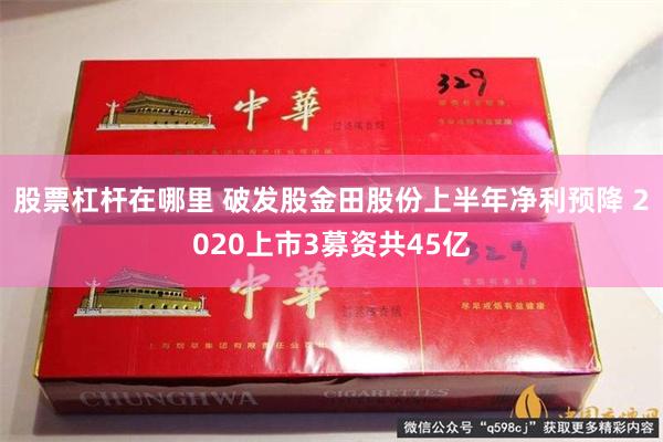 股票杠杆在哪里 破发股金田股份上半年净利预降 2020上市3募资共45亿