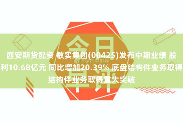 西安期货配资 敏实集团(00425)发布中期业绩 股东应占溢利10.68亿元 同比增加20.39% 底盘结构件业务取得重大突破