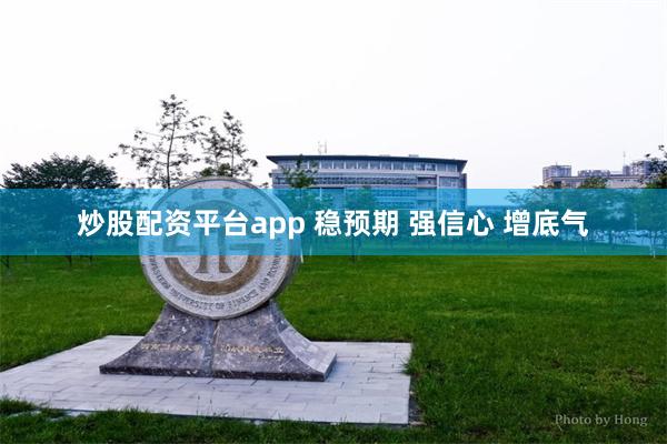 炒股配资平台app 稳预期 强信心 增底气